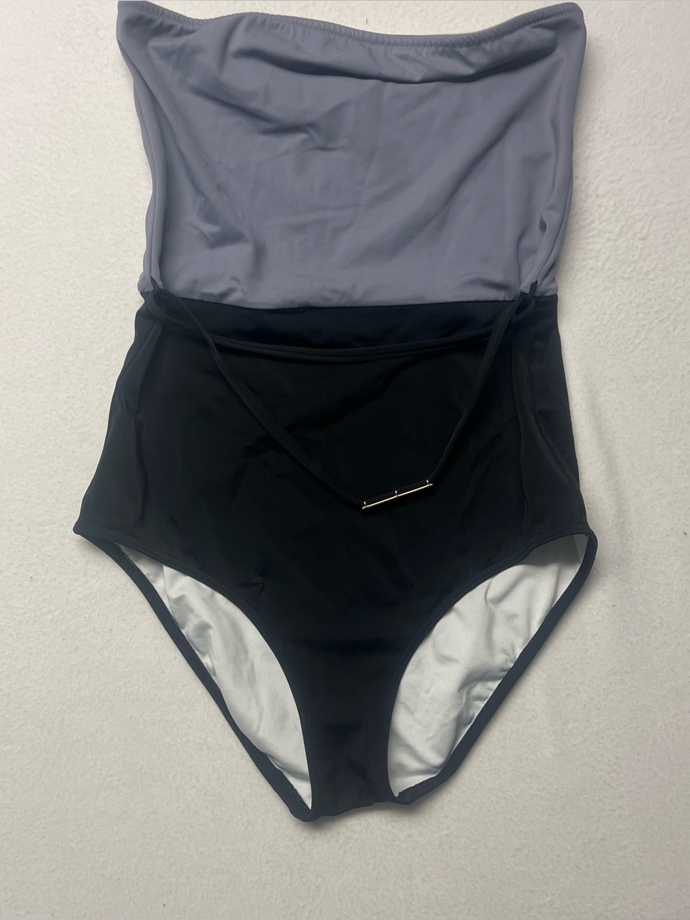 Victoria’s Secret One Piece Swimsuit Scarlett Colorblocked Gray/Black Size M